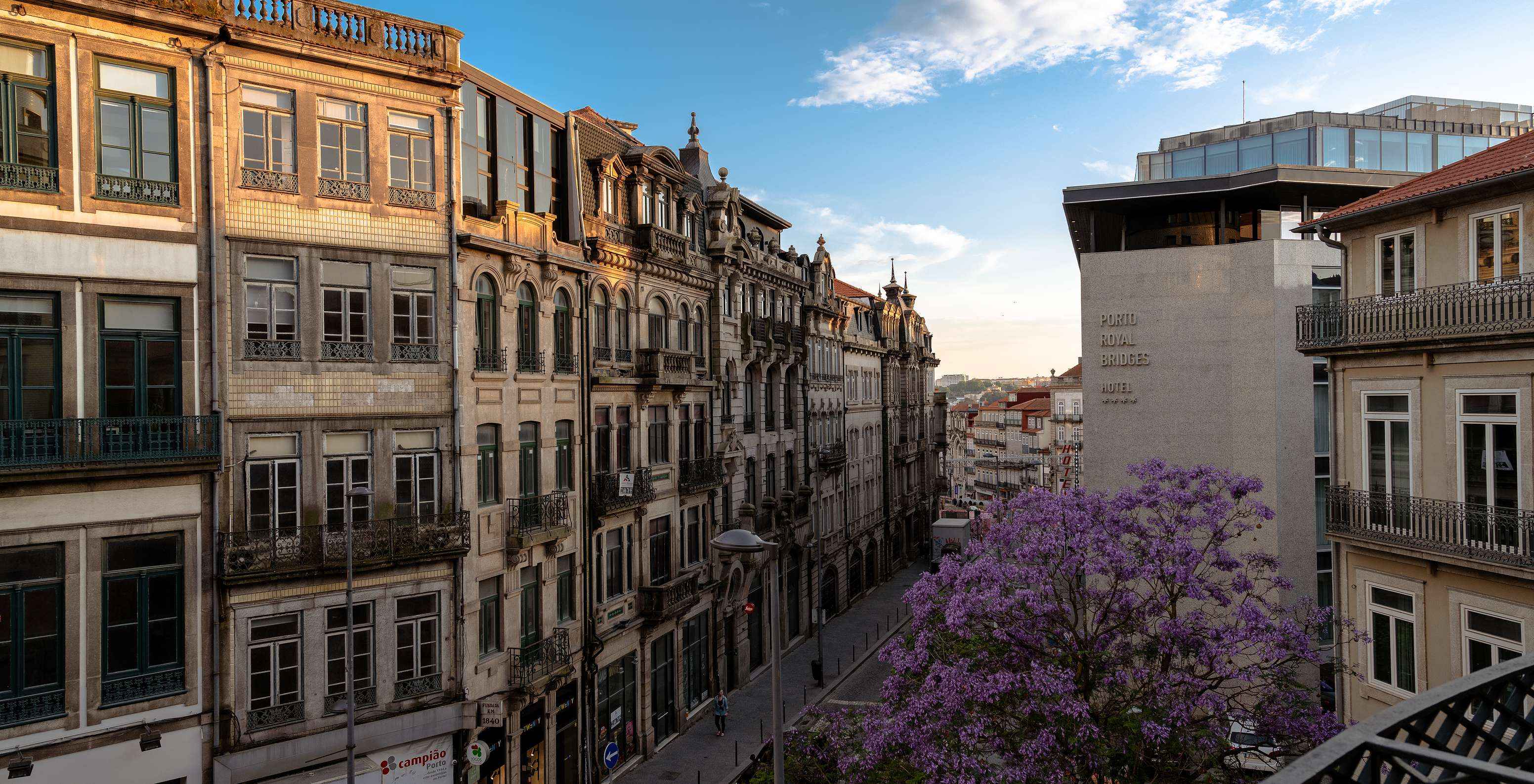 View of Porto city from the balcony of the 5-star Pestana Porto - A Brasileira hotel
