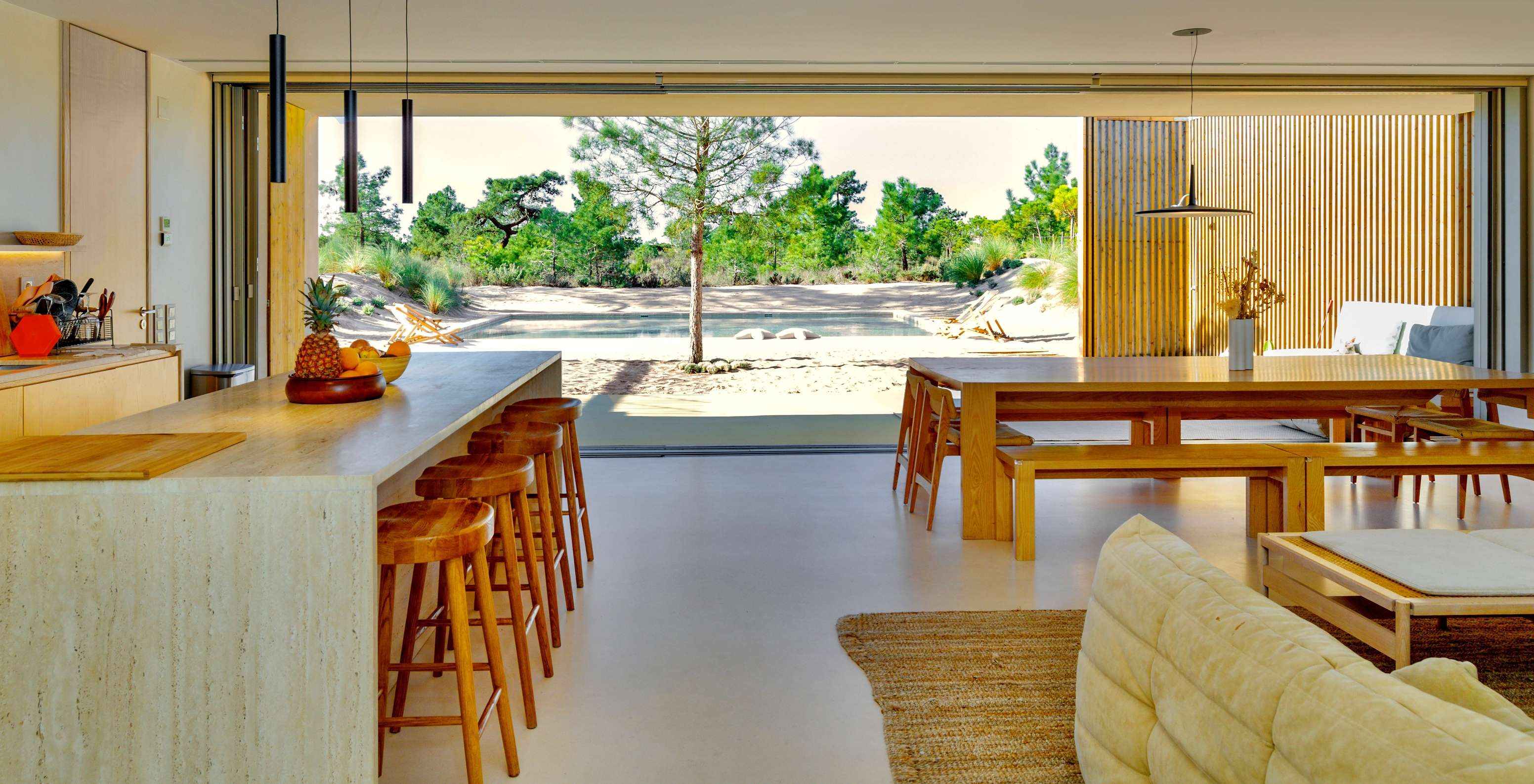 Las Exclusive Premium Villas con Piscina Privada del Pestana Tróia Eco Resort tienen una sala con vista a la piscina exterior