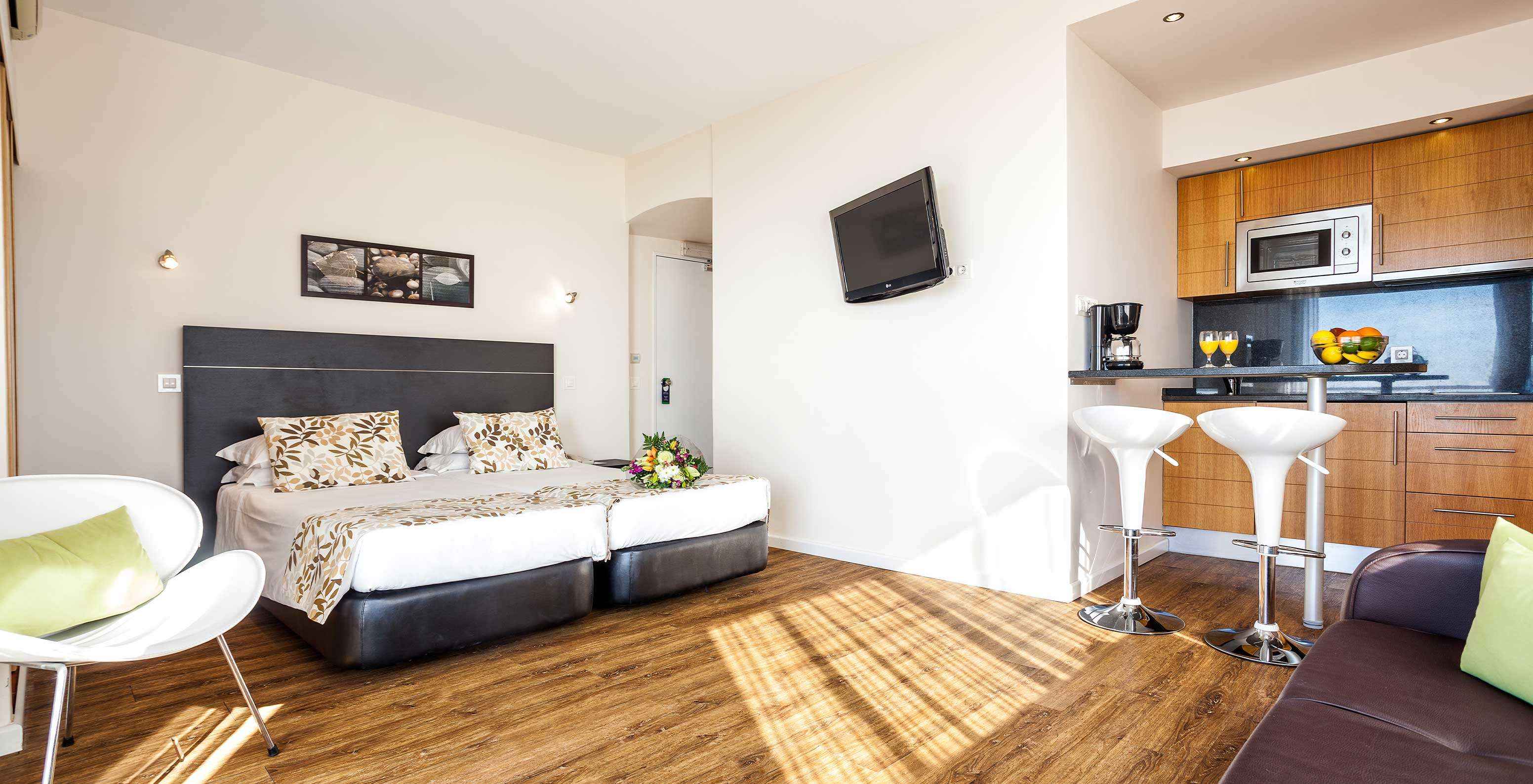 O Estúdio Vista Mar do Pestana Alvor Atlântico é um apartamento espaçoso com televisão e kitchenette