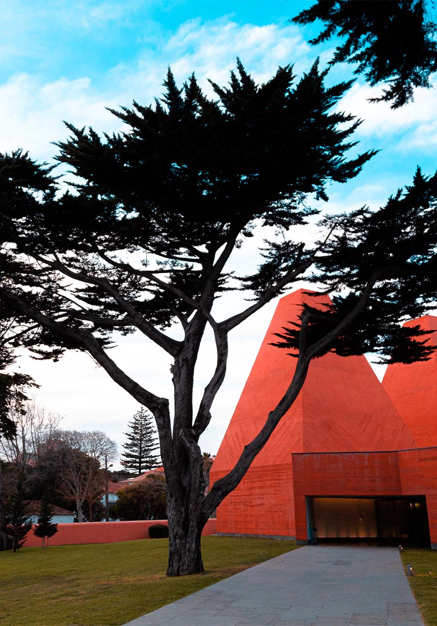 Casa das Histórias, Ausstellungsraum mit moderner Architektur und zeitgenössischer Kunst