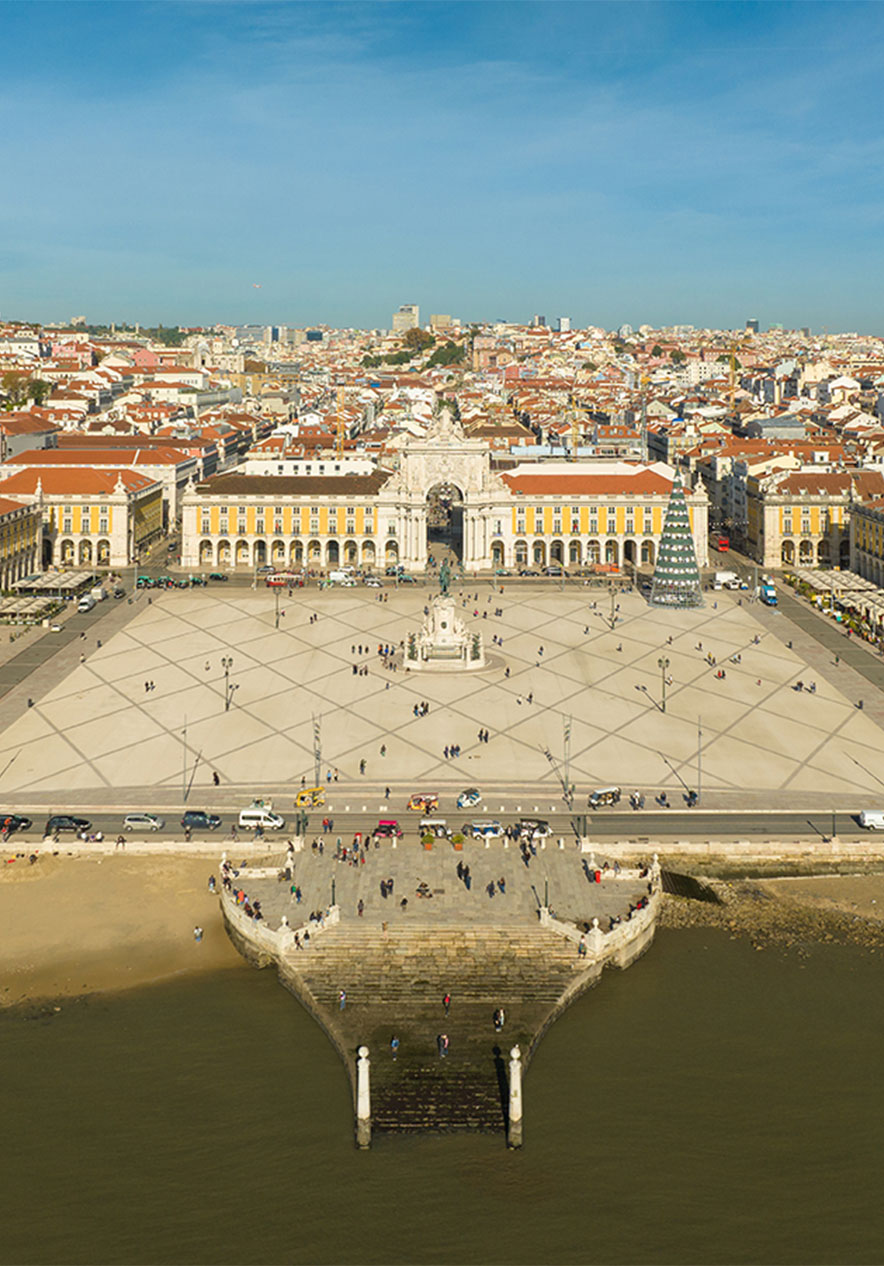 Praça do Comércio also known as Terreiro do Paço is an iconic square to visit in Lisbon