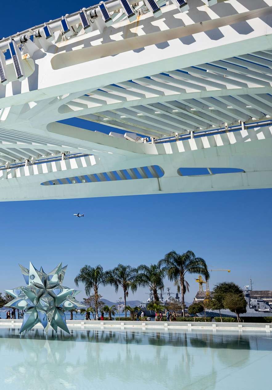 Museu do Amanhã in Rio de Janeiro, met een futuristisch ontwerp van architect Santiago Calatrava