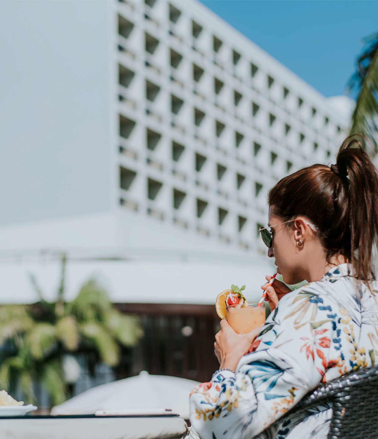 On’s terrace is perfect for sipping cocktails with hotel views